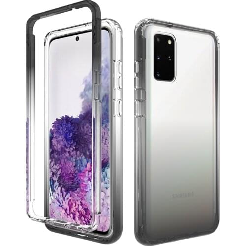 Dual-Layer Full Body Clear Case For Samsung Galaxy S20 Cases S20ultra Shockproof Flexible Phone Cases S20 Plus 5G Cover