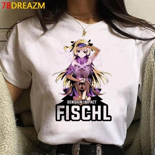 Genshin Impact tshirt women japanese couple casual grunge harajuku kawaii t-shirt kawaii