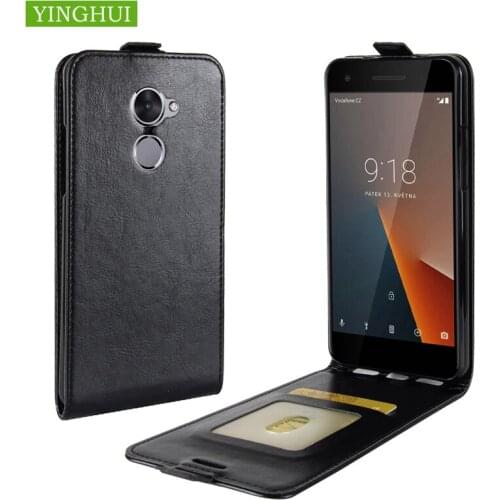 Flip Leather Case High Quality Vertical Cover With Card Holder For Vodafone Smart V8 VDF710 VDF-710 protective case cover