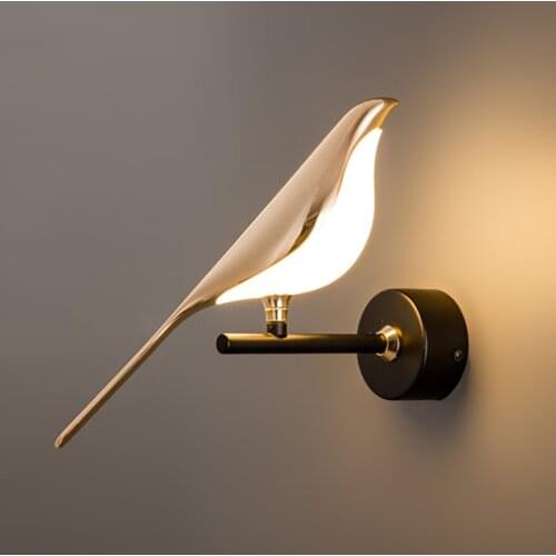 Creativity Bird Light Led Wall Lamps Hallway Stairs Sconce Wall mounted bedroom bedside lamp Postmodern Designer Decor Fixtures