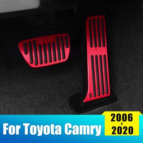 Car Foot Pedal Cover Fuel Accelerator Pedal Brake Pedal For Toyota Camry 40 50 70 XV70 2006-2020 2015 2017 2018 2019 Accessories