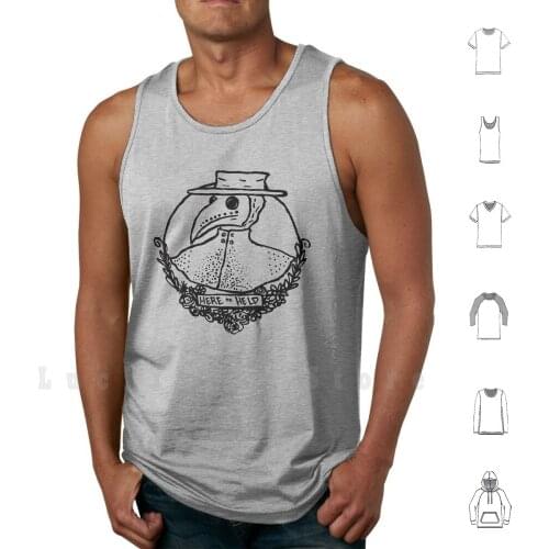 " Here To Help " - Plague tank tops vest sleeveless Plague Plague History Teachers Simple Steampunk Steampunk Style