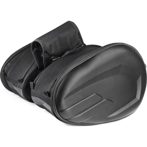 Motorcycle Side Bag Leather Saddlebags Waterproof Multifunction High Capacity Motorcycle Side Helmet Riding Travel Bag