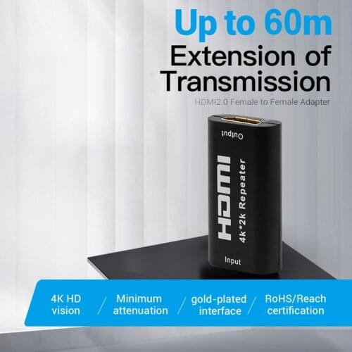 Multi-viewer HDMI-compatible Seamless Switcher HDMI Repeater Extender Amplifier 4K X 2K Female to Female Signal Display Booster