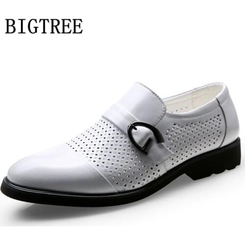 Men Genuine Leather Shoes Coiffeur Hollow Dress Boots Men Business Shoes Luxury Brnad Mens Shoes Formal Zapatos De Hombre Bona