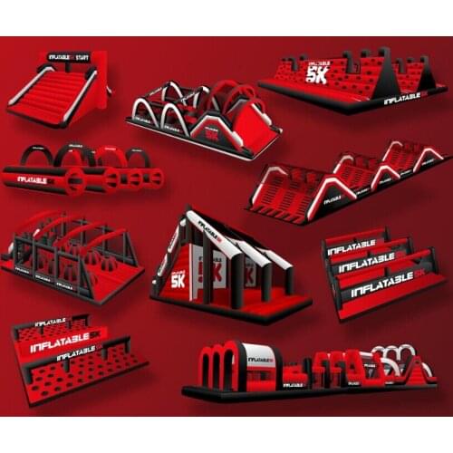 Inflatable Amazing Insane 5K obstacle Course with free shipping