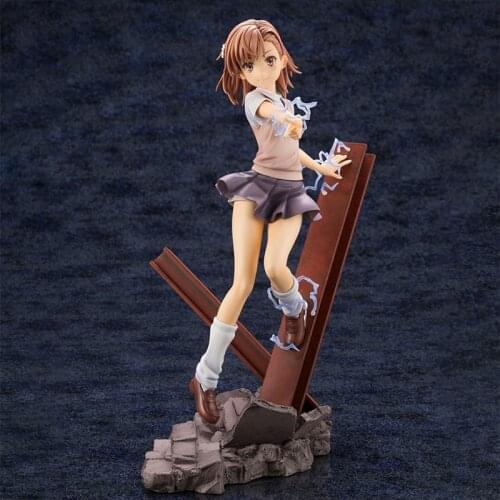 A Certain Magical Index Sexy Girl Mikoto Misaka PVC Action Figure Anime Sexy Figure Toys Collectible Statue Doll Gift