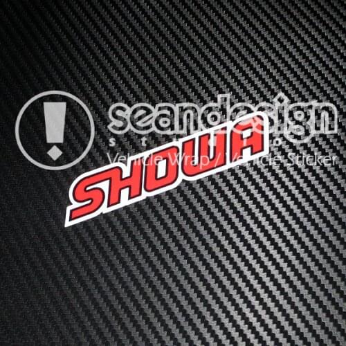 2 Pics For SHOWA suspension motor bike motorcycle stickers Decals PVC 01
