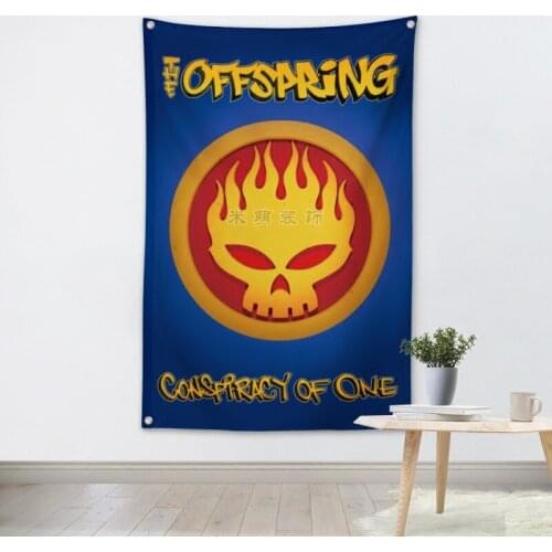 Classic Rock 'n' Roll Popular Music Band Posters High Quality Four Holes Flag & Banner Office Music Studio Room Wall Decoration