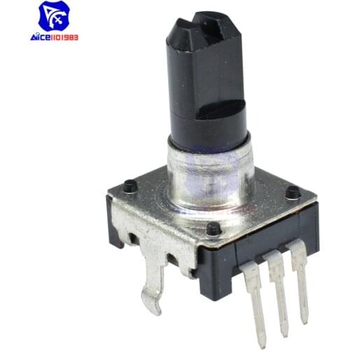 360 Angle Degree Rotary Encoder EC12 Audio Digital Potentiometer 15mm Handle DC 5V 10mA 20 Pulse for PIC Microcontroller Arduino