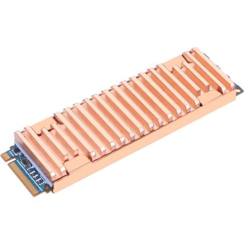 48x18MM Pure Copper Heatsink and 2/3/4MM Thermally Conductive Adhesive Thin Groove for M.2 NGFF 2260 SSD Notebook Radiator