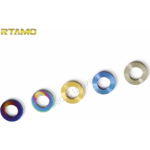 Titanium Flat Washer M5 M6 M8 M10 Ti Spacer Gasket for Bicycle Motorcycle Car Parts