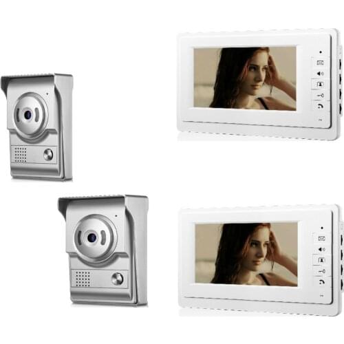 Yobang Security 7 inch Wired Video Door Bell Phone System Video intercom equipment Home Security Video intercom Camera