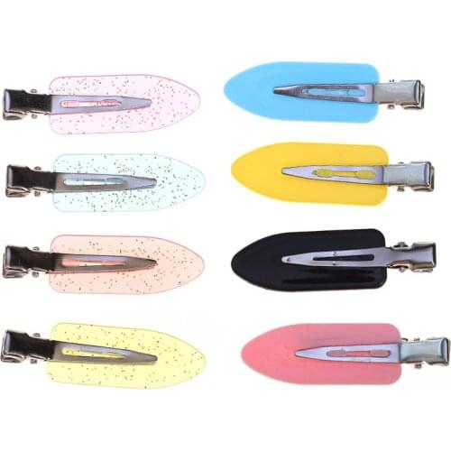 Girl Makeup Duckbill Hair Bang Candy Color Hairpin Fashion Wide Resin Hair Clips For Women Girl Clip