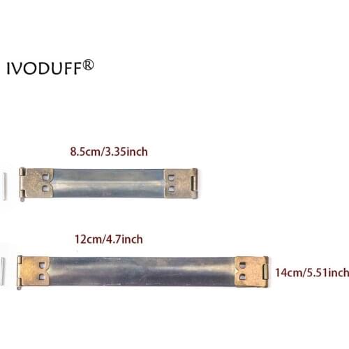 10x DIY Metal Internal Flex Frames Clasp Bag Purse Handbag Sewing Internal Replace Hinges Spring Clip Repair Accessories