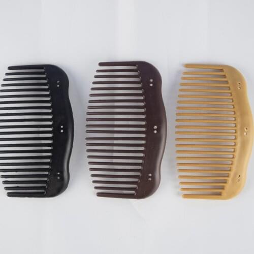 100pcs/lot plain hair comb without beads with curvy sides high quality plastic diy wooden magic comb accessory interlock comb