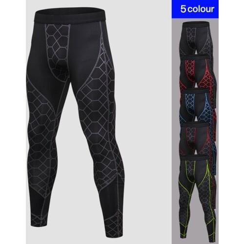 2020 Quick Dry Sportswear Pants Men High Elastic Jogger Pants Men Outdoor Tight Gyms Trousers Mens Leggings For Fitness