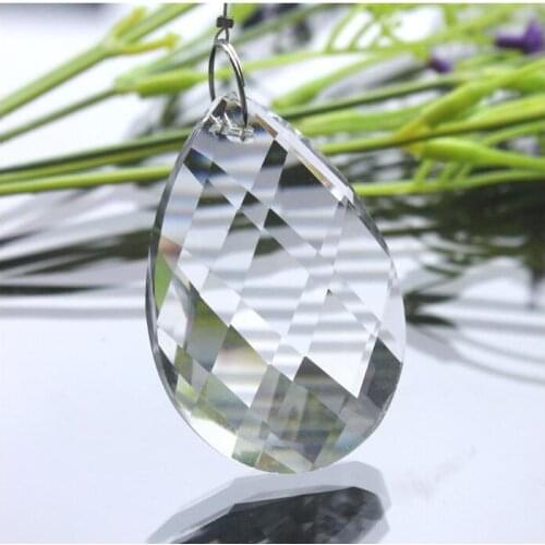 400pcs/Lot Modern K9 Crystal 38mm Clear Facted Droplet CRYSTAL for Chandelier Parts,Lighting Accessories Parts Free Shipping