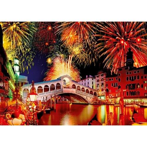 5D DIY Diamond Painting Venice fireworks night view photo Full diamond Embroidery Cross Stitch Mosaic home Decor Needlework