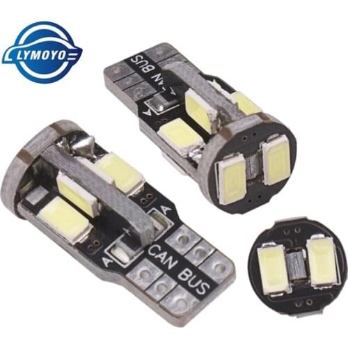 4PCS/LOT Car Canbus T10 W5W 194 5630 10SMD 10Led light Auto 5730 No error lamp clearance light reading light 12v Interior Lights
