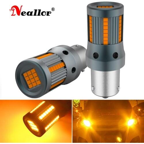 Canbus Error Free 1156 BAU15S BA15S W21W T20 LED Bulbs For VW MK6 Jetta 2015 2016 2017 Turn Signal Brake Light DRL White Amber