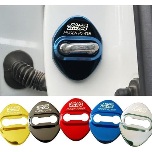 Ceyes Auto Emblems Car Styling Case For Honda Mugen Power Civic Accord CRV Hrv Jazz For Toyota Car Door Lock Cover Car-Styling
