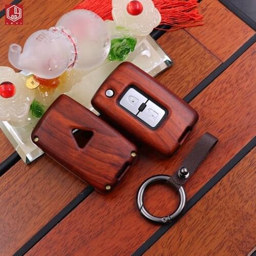 For Pajero v97v93v87 key case special sandalwood folding remote key shell protector cover