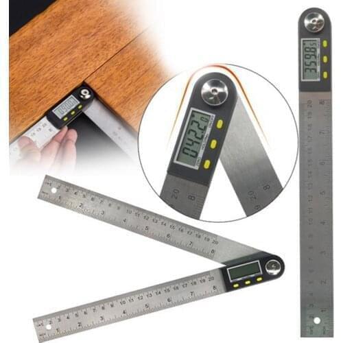 300mm 12inch Digital protractor Angle ruler 200mm 8inch angle Finder Meter Stainless Steel 360 degree goniometer inclinometer