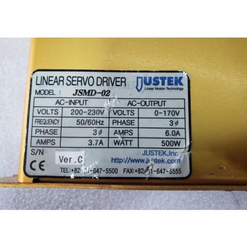 JSMD-02 500W servo driver , used one , 85% appearance new , test goods , free shipping