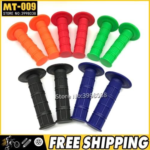Cheap Universal 7/8" 22MM Motorcycle Handlebar Grip handle bar Motorbike Grips Dirt Bike Motorcycles Motocross accessories parts