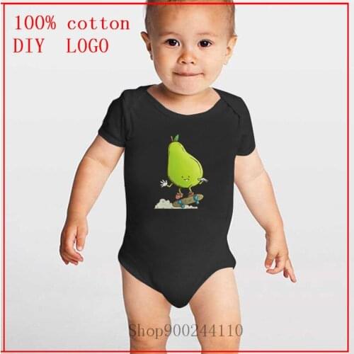 Newborn Girl Boy The Pear Skater Baby Bodysuit High Quality 100% Cotton Short Sleeve Baby Romper Roupas de bebe Infantil Costume