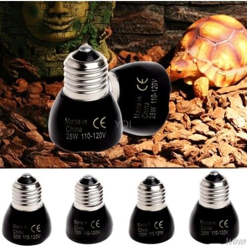 110-120V 25W/100W Far Infrared Ceramic Emitter Heating Light Lamp For Pet Reptile Back