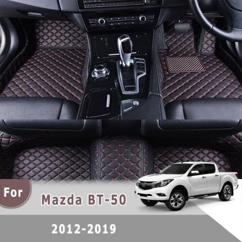RHD Carpets For Mazda BT-50 2020 2019 2018 2017 2016 2015 2014 2013 2012 Car Floor Mats Auto Interior Accessory For Ford Ranger