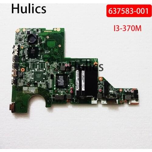 Hulics Original 637583-001 Laptop motherboard For Hp Pavilion G62 G42 i3-370m cpu HM55 mainboard DDR3 DAAX1JMB8C0 MAIN BAORD