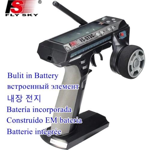 FLYSKY FS-GT3C GT3C RC Radio Transmitter Built-in 800mah Battery with GR3E Receiver for RC Car Truck Crawler Jeep Boat 4WD