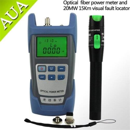 Handheld Optical Power Meter and 20mw Fiber Optic Visual Fault Locator,Red Source Fiber Optic Cable Tester