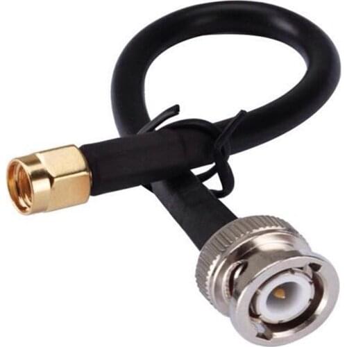 SMA Male Jack To BNC Male Plug Connector RF Coaxial Adapter RG58 Cable RP-SMA-J/BNC-J with 10cm wire