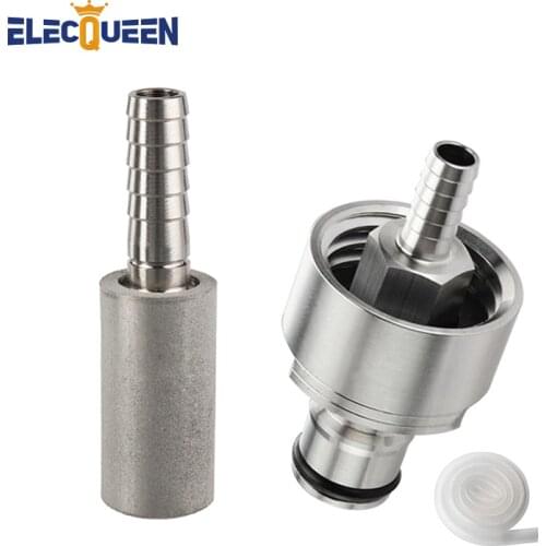 Homebrew Aeration System, 2 Micron Diffusion Stone with Stainless Steel Carbonation Cap For Carbonated Soda Water Sofe Beverage