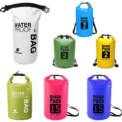 Sports Waterproof Dry Bag Backpack Floating Boating Rafting Kayaking Camping Hiking River Swimming Travel Kits 2L/8L