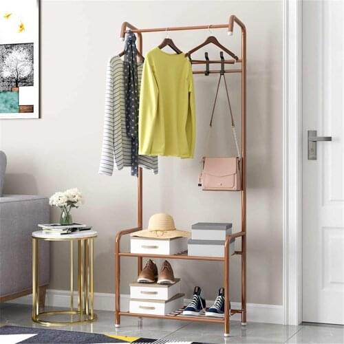 65 Inch Standing Coat Racks Garment Rack Shoes Storage Shelf Holder Clothes Hanger Organizer Living Room Bathroom Furniture