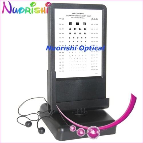 W0901 Tumbling E Double-Side Reading 40cm Near Testing Led Illuminated Visual Acuity Vision Chart