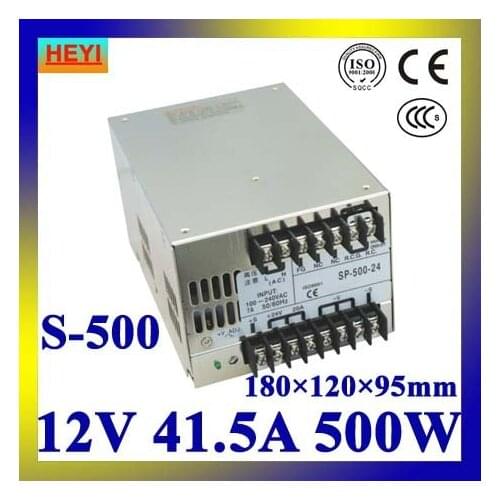 LED power supply 12V 41.5A 100~120V/200~240V AC input single output switching power supply 500W 12V transformer