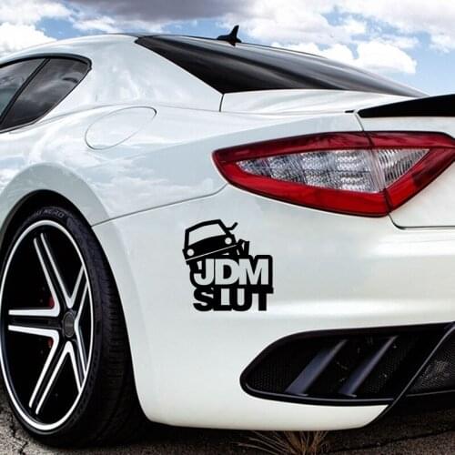 15*14.8cm JDM Slut JDM Vinyl Decal Sticker Funny Car Window Bumper Novelty JDM Drift Vinyl Decal Sticker