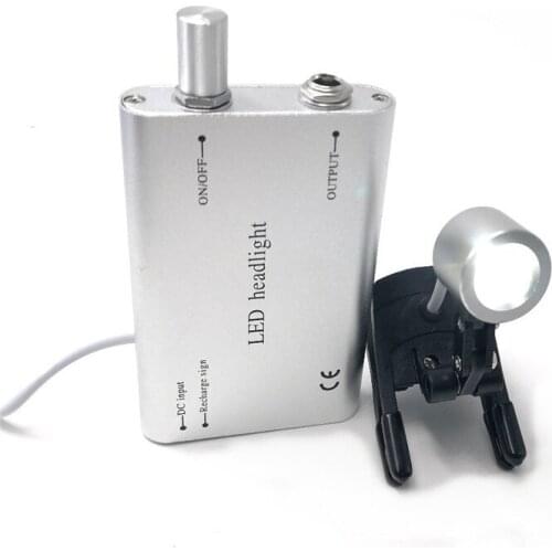 High Quality Dental Headlamp 3W LED Clip Light Medical Headlight Surgical Head Light Rechargeable Battery for Glasses Loupes