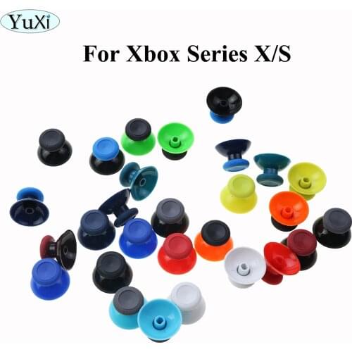 YuXi 50pcs Analog Joystick Thumb Sticks Caps for Xbox Series X S Controllers Mushroom Hat Rocker Caps Replacement Repair Parts