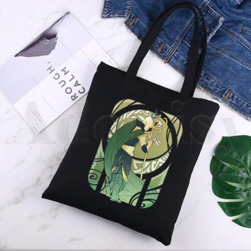 Super Hero LOKI Funny God of Mischief Reusable Shopping Bag Canvas Tote Bags Printing Eco Bag Shopper Shoulder Bags Black