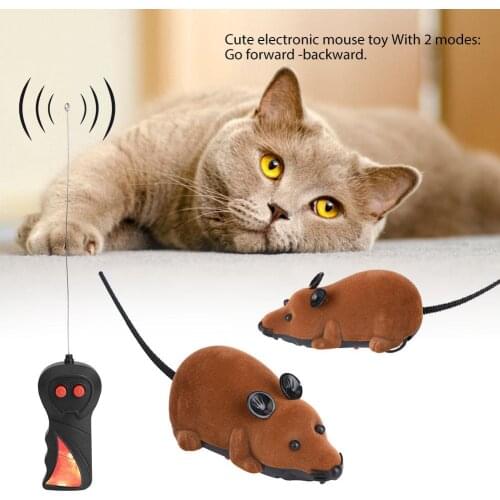 Cat Funny Toys Remote Control Wireless Electronic Rat Mouse Pet Cat Mice Toy Pet Cat Interesting Gifts Interactive Cat Toys