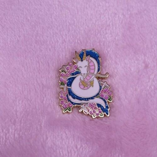 Dragon Haku Badge Spirited Away Best Soul Mate Brooch Direct you how to get home Enamel Pin Gift