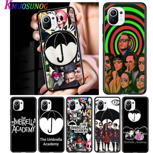 Umbrella Academy for Xiaomi Mi 11 10T Note 10 Ultra 5G 9 9T SE 8 A3 A2 A1 6X Pro Play F1 Lite 5G Black Phone Case