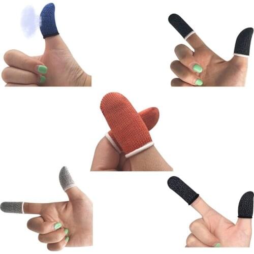 1 Pair Finger Sleeve Ultra-thin Touch Screen Anti Sweat Washable Controller Gloves Cover Mobile Phone Game Accessoriesym